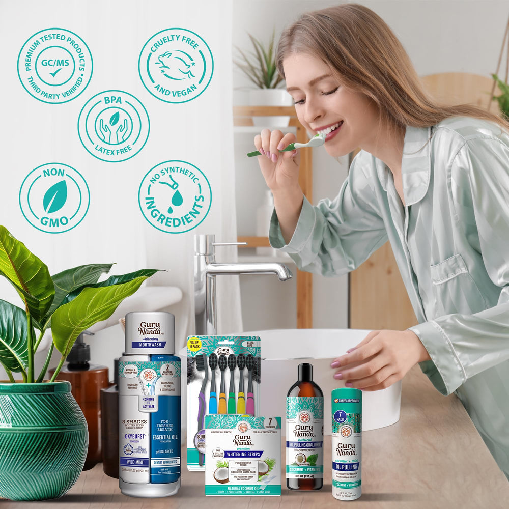 Focus on healthy gums and gum health in the kit