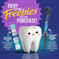 Oil pulling sachets, 7-pack travel-friendly