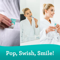 Swish instructions: 2 to 10 minutes, do not swallow