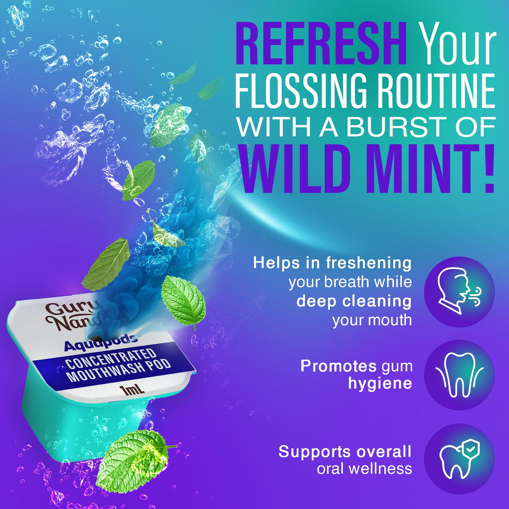 GuruNanda Water Flosser 4.0 compatible Aqua Pods