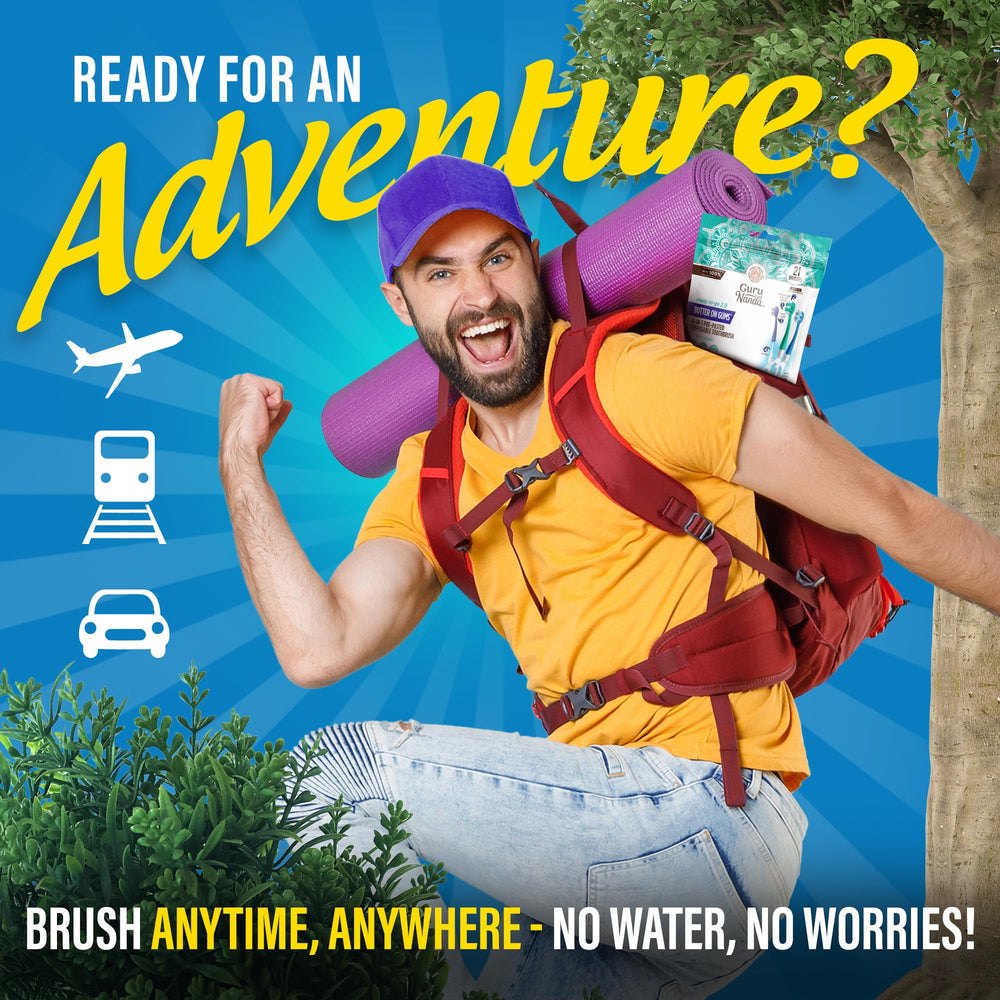 Close-up of ultrasoft bristles and pre-pasted toothpaste