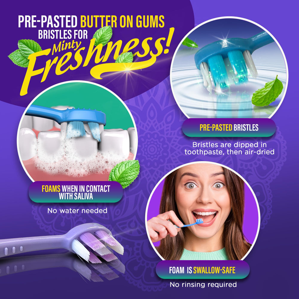 Tongue and cheek cleaner integrated into the toothbrush