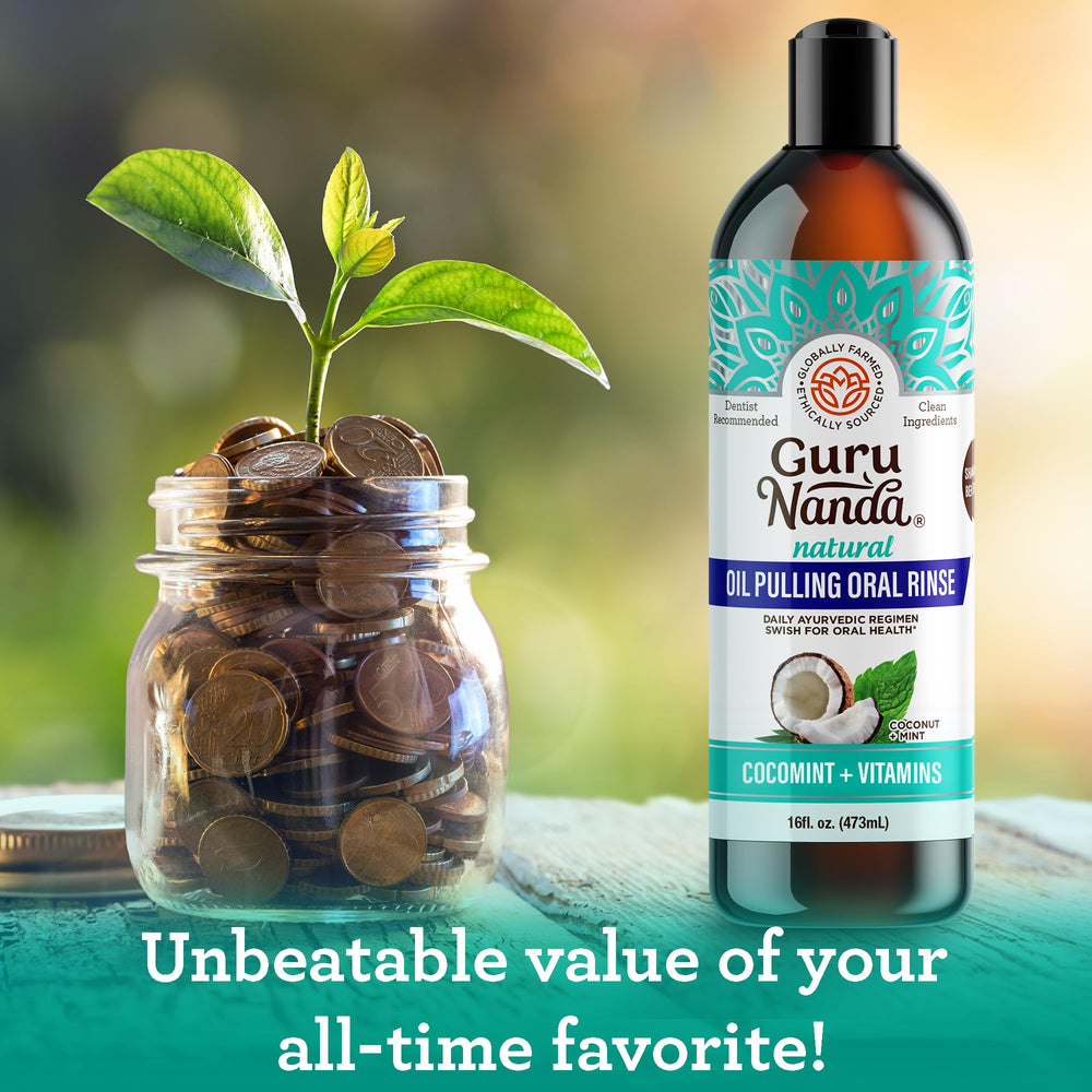 Product packaging featuring GuruNanda branding