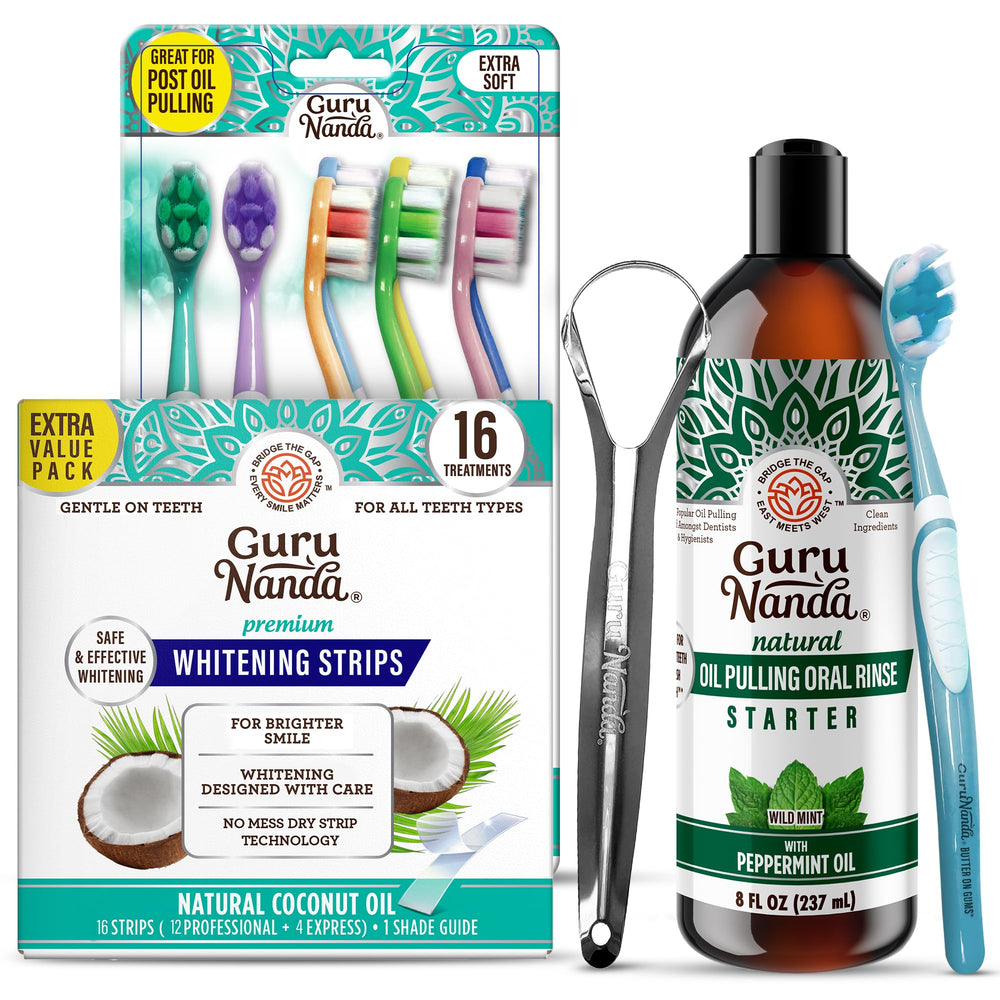 GuruNanda Butter on Gums toothbrush with smooth-ended bristles
