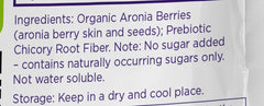 Close-up of organic aronia berries used in GUT BAR Powder