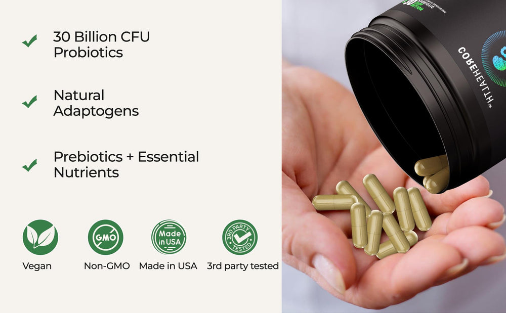 60-capsule bottle on white background