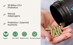 60-capsule bottle on white background