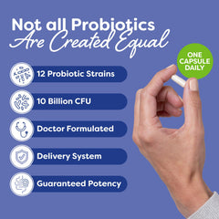 Front view showing digestive and immune support benefits