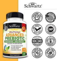 Healthy gut flora balance concept illustration