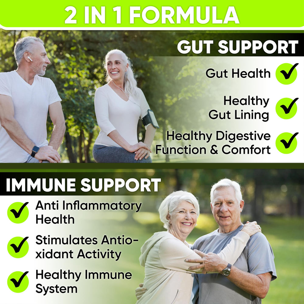 Complete gut health supplement with prebiotics, postbiotics and probiotics