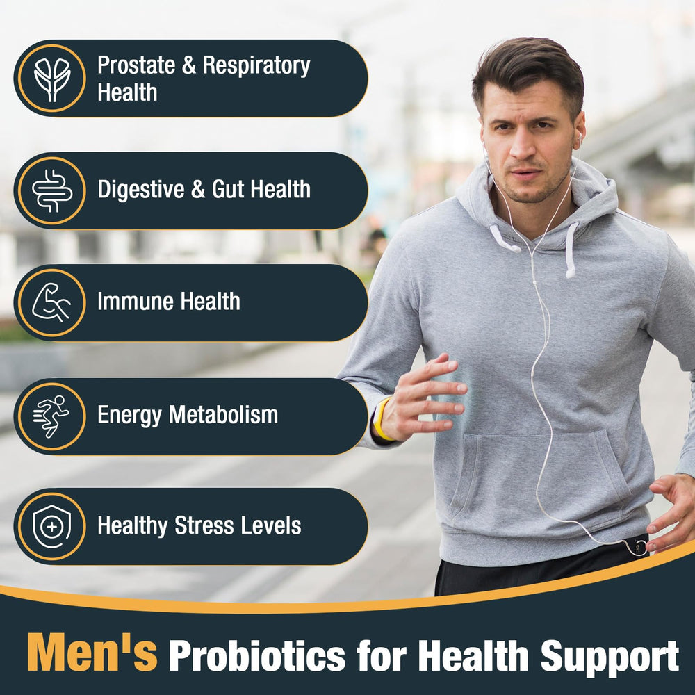 Digestive health support for men with probiotics