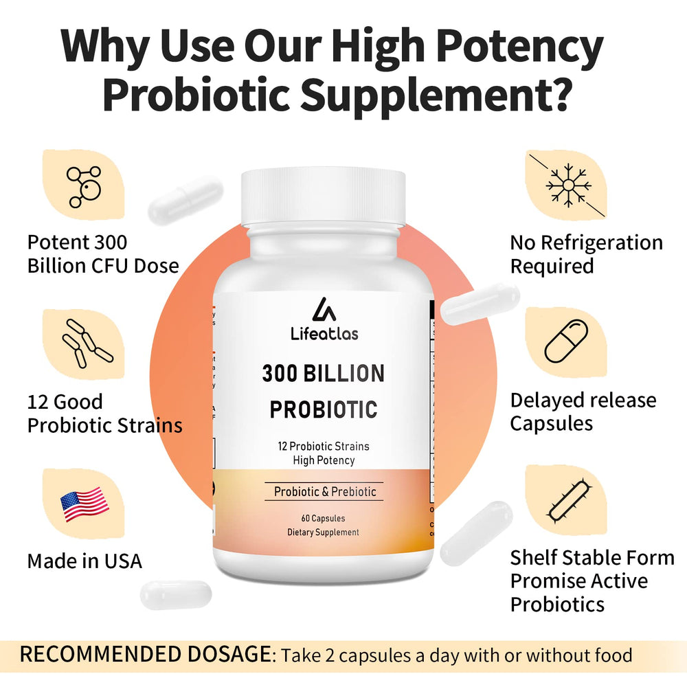 Illustration of gut health and digestive support from probiotics