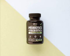 Graphic depicting gut health and balanced microbiome