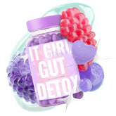 It Girl Gut Detox gummies bottle on white background