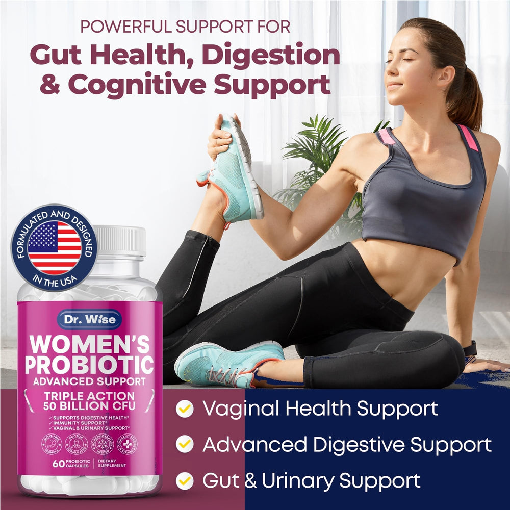 Illustration representing gut health and digestive balance for women