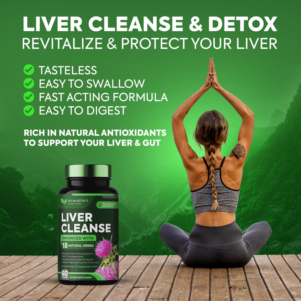 Graphic showing liver, gut health and immune support