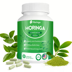 Moringa capsules promoting gut health benefits