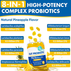 Graphic highlighting 1800mg prebiotics in gummies
