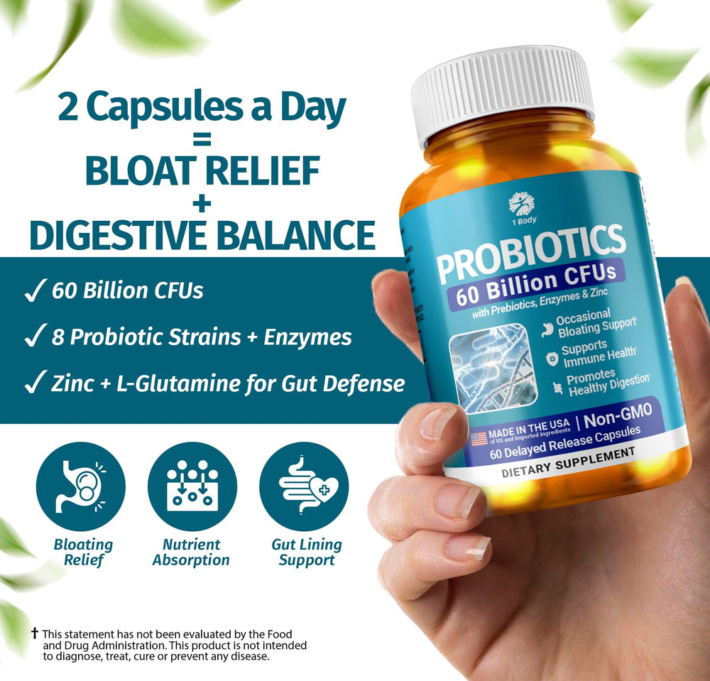 Prebiotic fiber and digestive enzymes for digestion