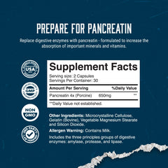 Gut health support with enzyme supplement