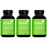 Front view of HUM Gut Instinct Daily Probiotics bottle