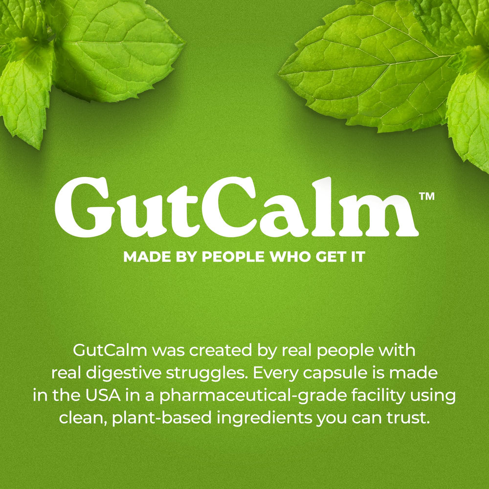 GutCalm packaging with usage information