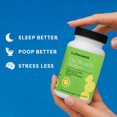 GutPersonal brand image featuring the founder, a female dietitian