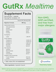 Non-GMO vegan GMP-certified facility icons