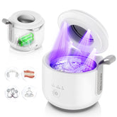 Front view of Guyyr Ultrasonic Retainer Cleaner with display panel