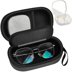 Front view of GWCASE portable 2 in 1 contact lens and glasses case
