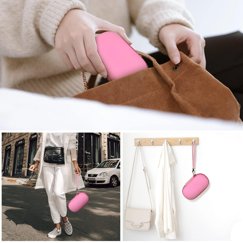 Compact GWCASE 2-in-1 travel case with dimensions display