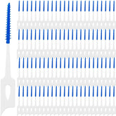 GXXMEI interdental brushes set 400 pieces – blue and white silicone
