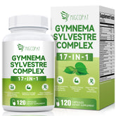 Gymnema Sylvestre supplement bottle showing 24,000 mg dose and 75% gymnemic acids