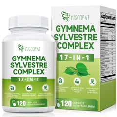 Gymnema Sylvestre supplement bottle showing 24,000 mg dose and 75% gymnemic acids