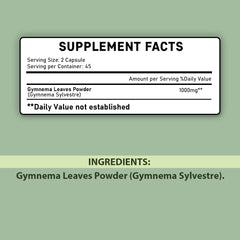 Hero shot of Gymnema Tablets 1000 mg
