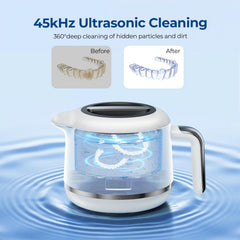Five cleaning modes with digital timer display