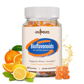 Gyumolics flavonoid gummies bottle with 60-count jar