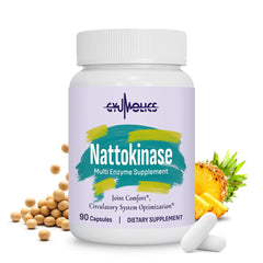 Gyumolics nattokinase supplement bottle packshot