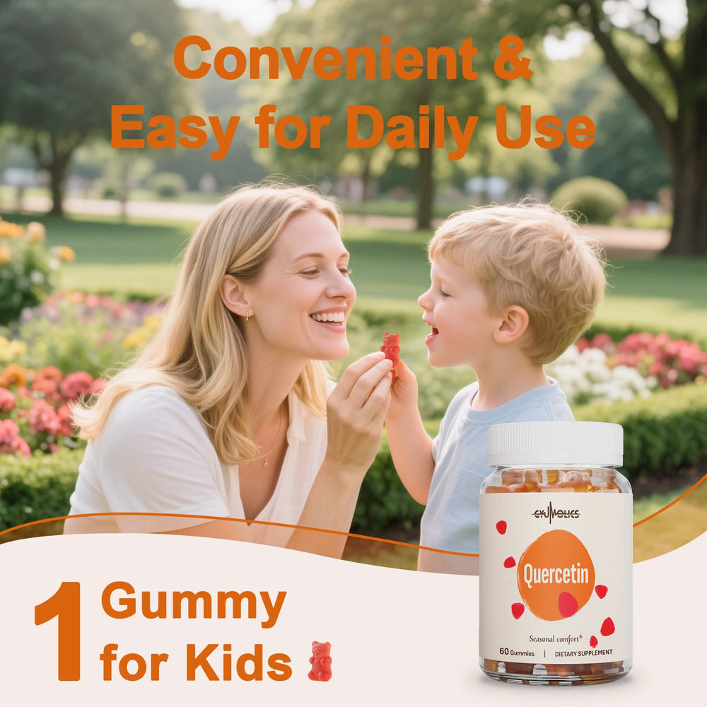 Packaging and usage guidance for Gyumolics quercetin gummies