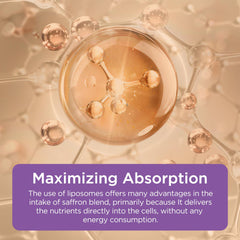 Alcohol-free saffron liquid served with water