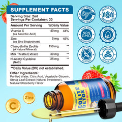 GZ HAOYUAN NAC, Vitamin C, Zinc & Milk Thistle ingredients support immunity and liver health