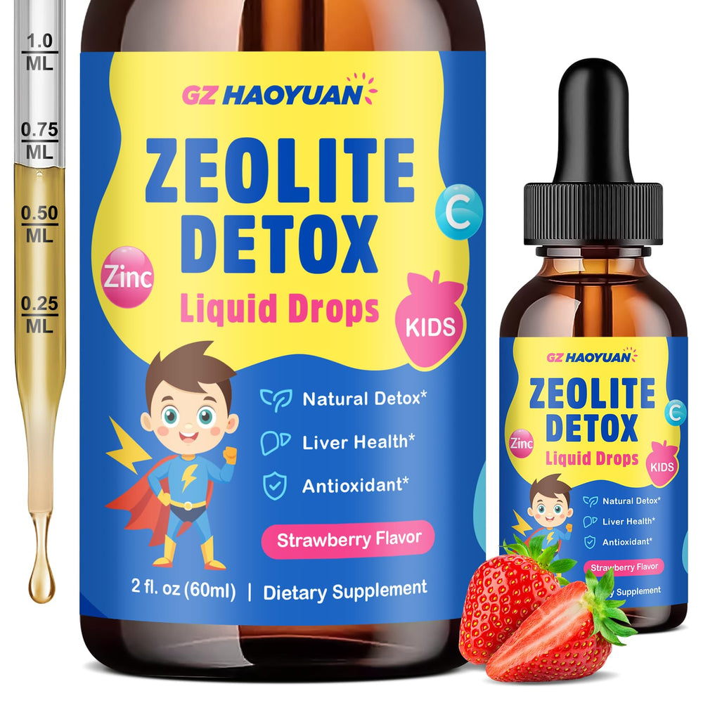 GZ HAOYUAN Zeolite Drops bottle front for gentle daily detox support