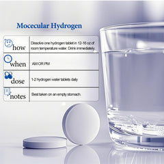 Hydrogen water tablets supporting mitochondrial health