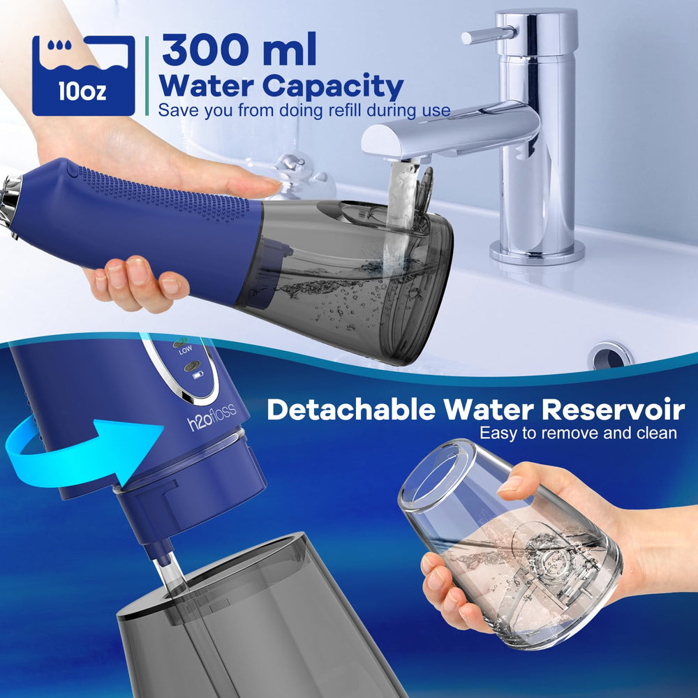 Detachable wide-mouth 300 ml water tank in use