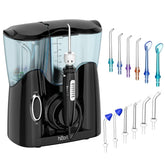 Front view of H2ofloss Water Flosser in black