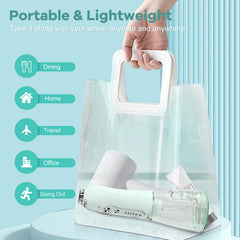 IPX7 waterproof rating on green flosser