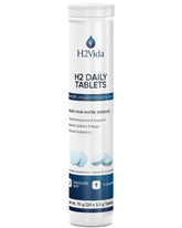 Front view of H2Vida hydrogen water tablets package