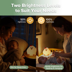Night light brightness and control