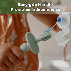 Ergonomic easy-grip handle for one-handed rinsing