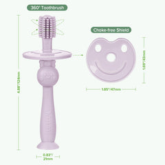 Two-pack packaging of haakaa 360° Baby Toothbrush